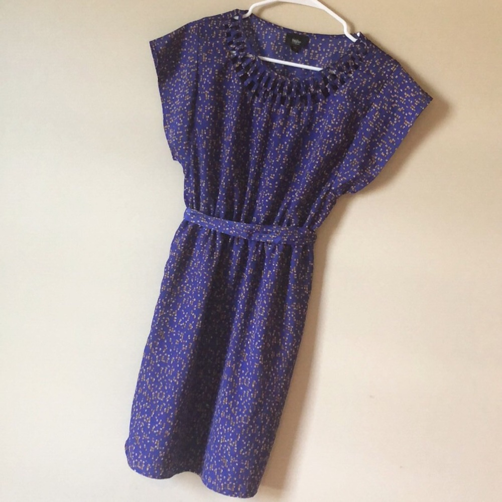 Royal Blue Printed Dress